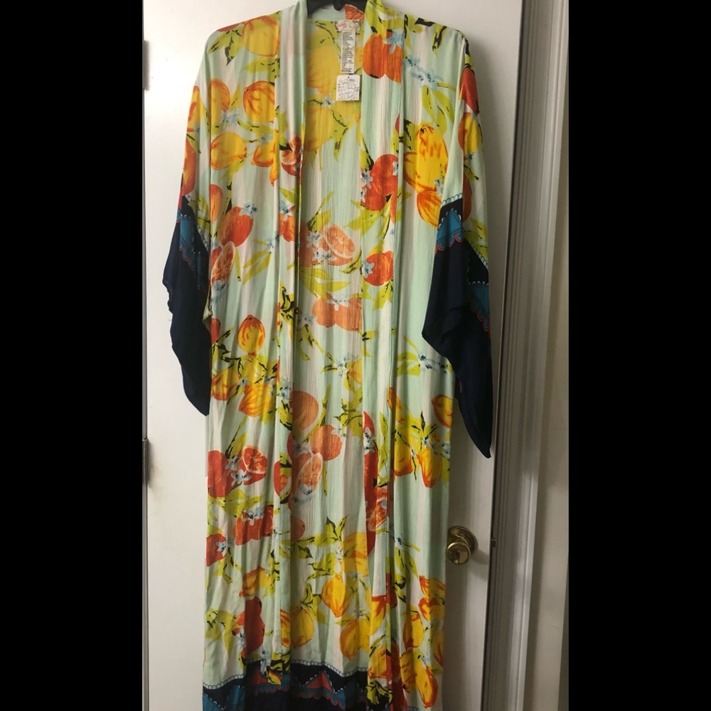 Free People Multicolor Kimono